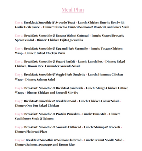 Flat Tummy Meal Plan & Workout Guide